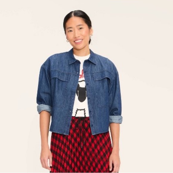 Woolrich Women's Indigo Button Down Shirt - Picture 3 of 3